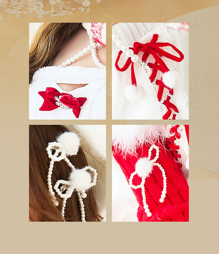 即日発送】ノエルシャルムスノーガール《クリスマスコスプレ10点セット