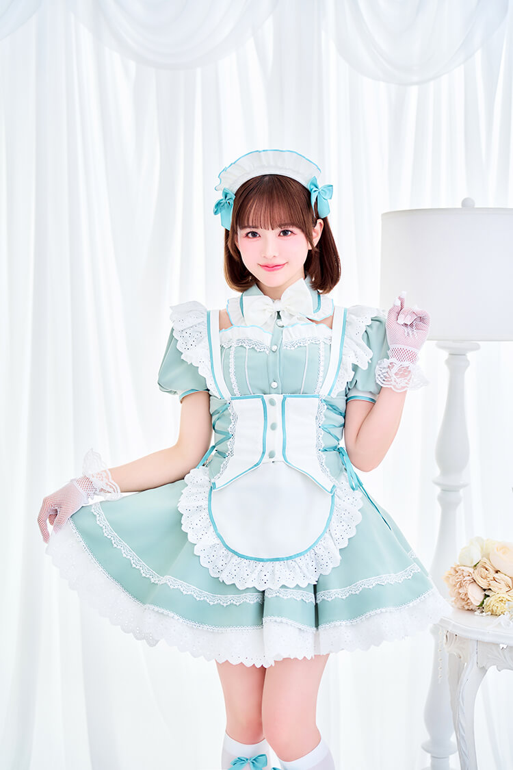 【即日発送】【小野緑着用】アンティークレースブランシュメイド《オリジナルコスプレ8点セット》【Malymoon/マリームーン】【CS25191-2】