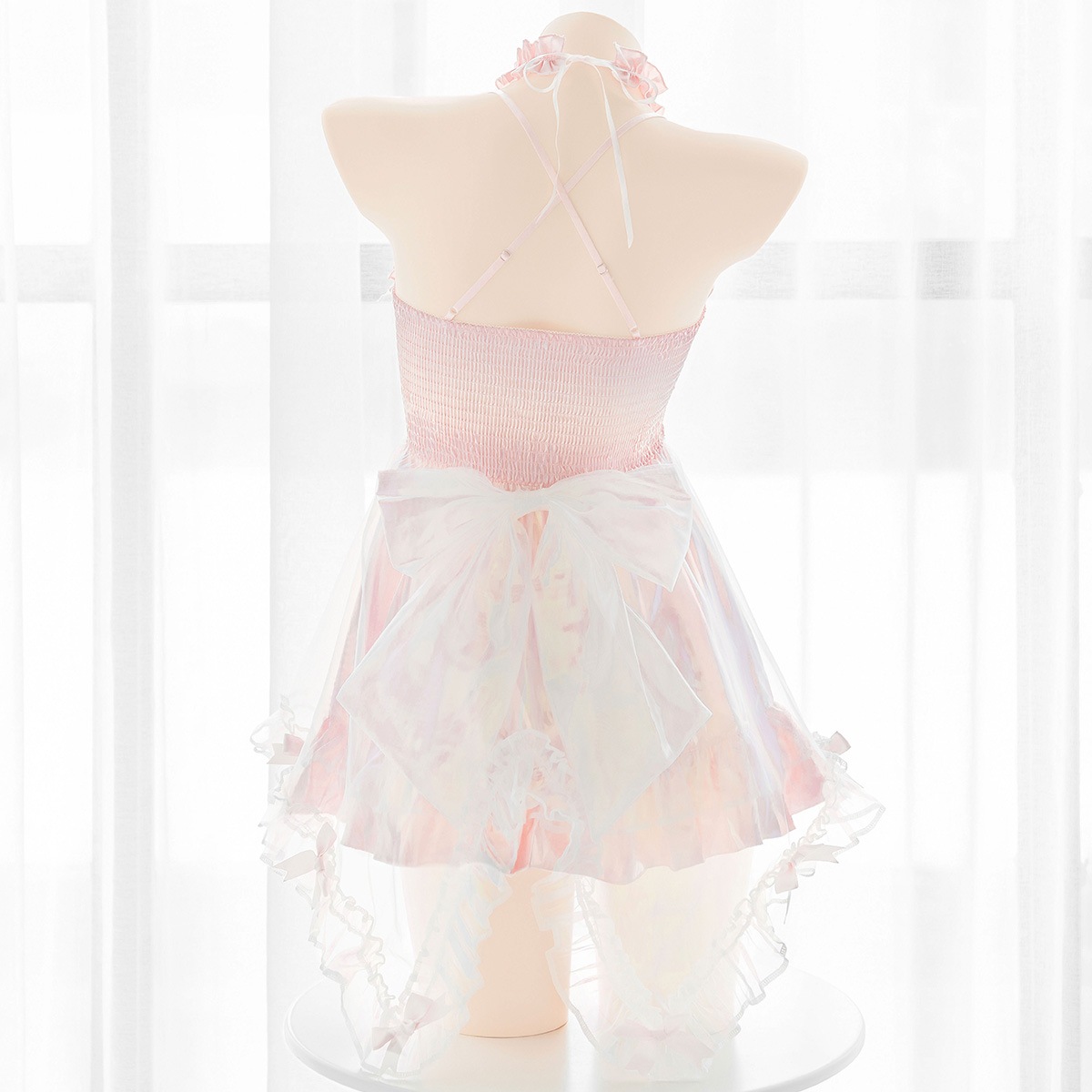 【odr】ピンクレースワンピコスランジェリー《かわいいコスプレ4点セット》【SEVENTY-THREE】【odr1712】