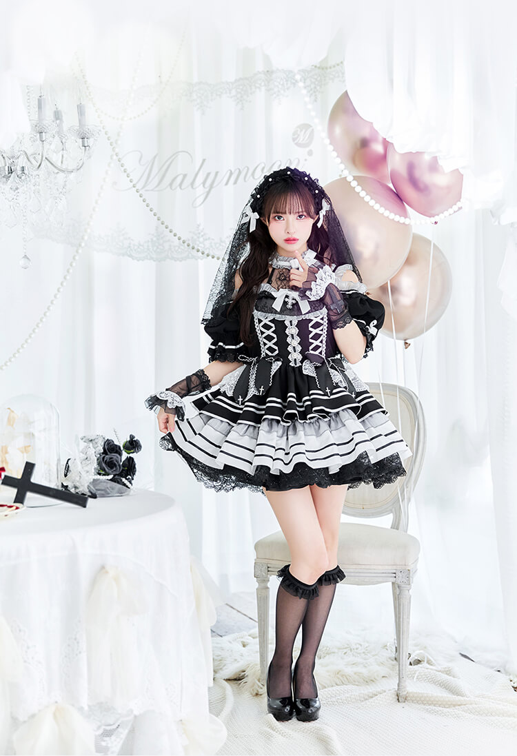 【即日発送】【沖縄コレクション着用】【藤咲凪着用】クロスリュミエールシスター《オリジナルコスプレ6点セット》【Malymoon/マリームーン】【CS25034】