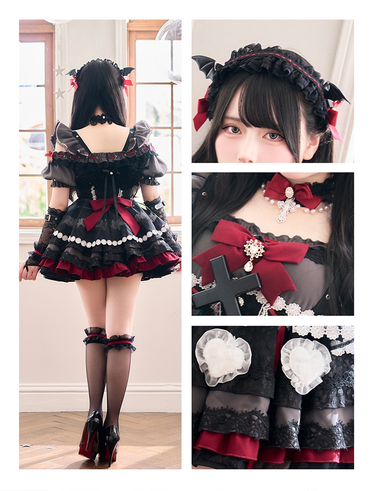 バブルハートドーリーデビル　コスプレ14点セットMalymoon/マリームーン 即日発送】【沖縄コレクション着用】【Mumei着用】バブルハート