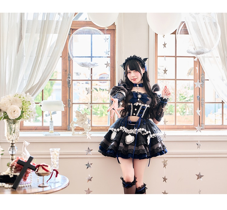 【レッドは予約】【沖縄コレクション着用】【Mumei着用】バブルハートドーリーデビル《オリジナルコスプレ14点セット》【Malymoon/マリームーン】【CS25042-2】