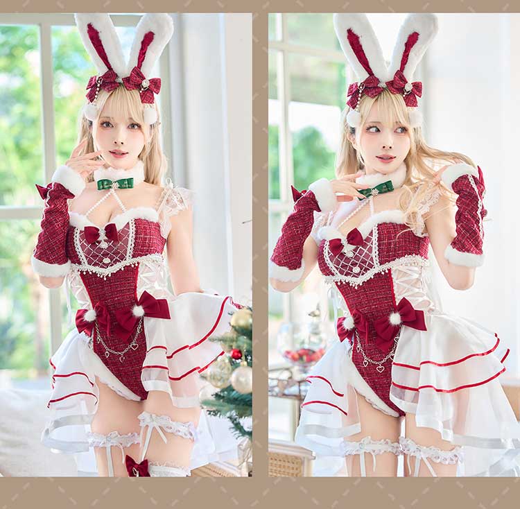 即日発送】ベルチュールツイードノエルバニー《クリスマスコスプレ8点