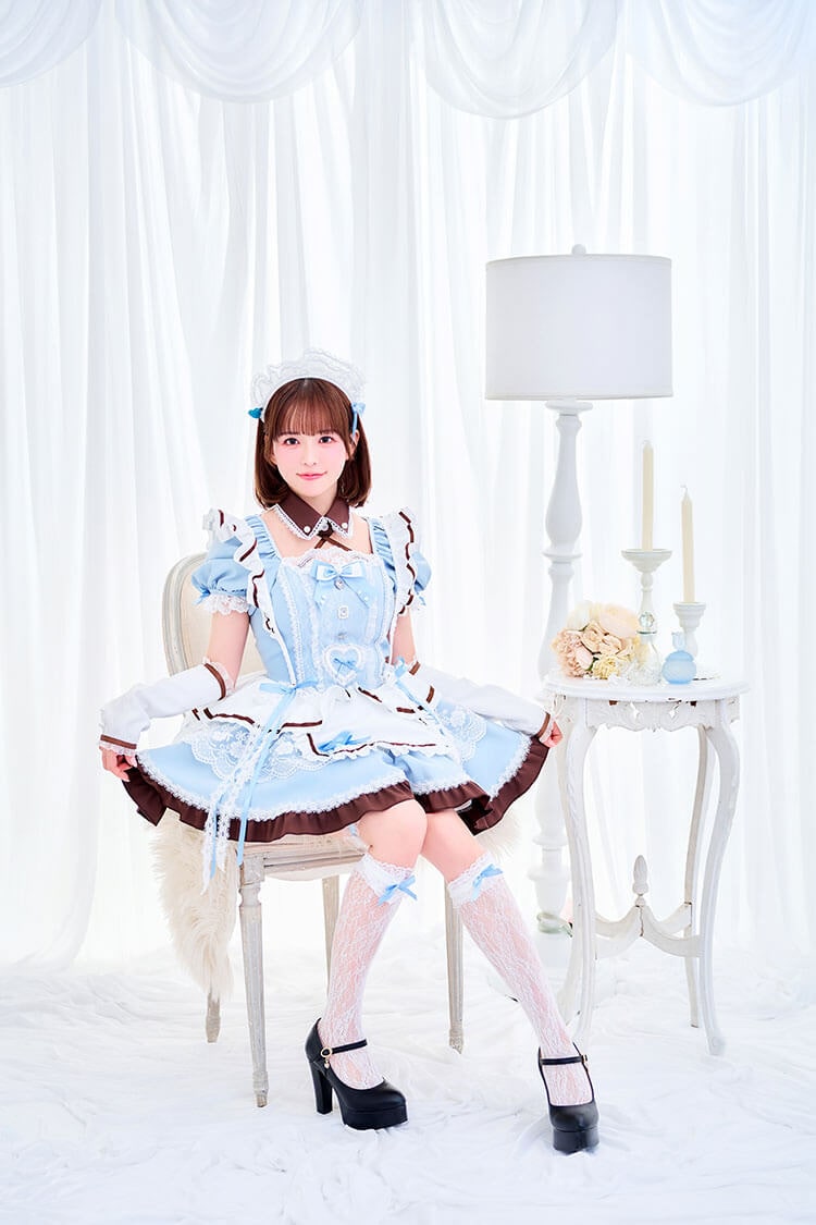 【即日発送】【小野緑着用】ブーケリボンジュエルブルーメイド《ホワイトデーコスプレ11点セット》【Malymoon/マリームーン】【CS25156-3】