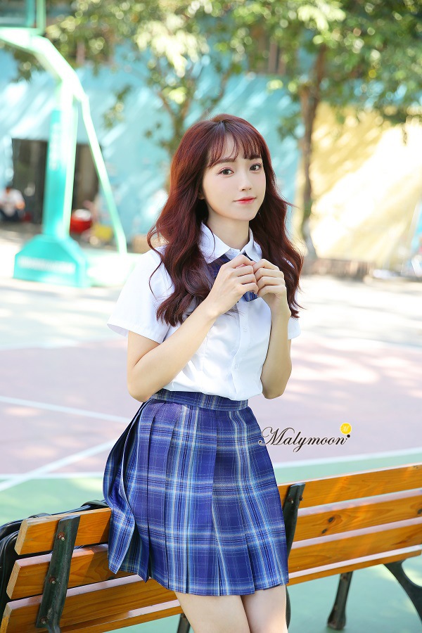 【即日発送】JK制服/チェック柄女子高生コスプレ《ハロウィンコスプレ3点セット》【Malymoon/マリームーン】【odr8198】