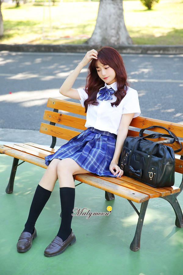 【即日発送】JK制服/チェック柄女子高生コスプレ《ハロウィンコスプレ3点セット》【Malymoon/マリームーン】【odr8198】