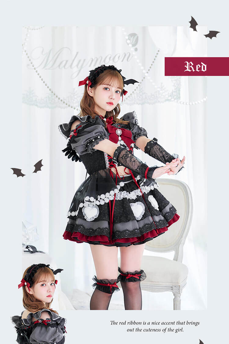 バブルハートドーリーデビル　コスプレ14点セットMalymoon/マリームーン バブルハートドーリーデビル コスプレ14点セットMalymoon/マリー