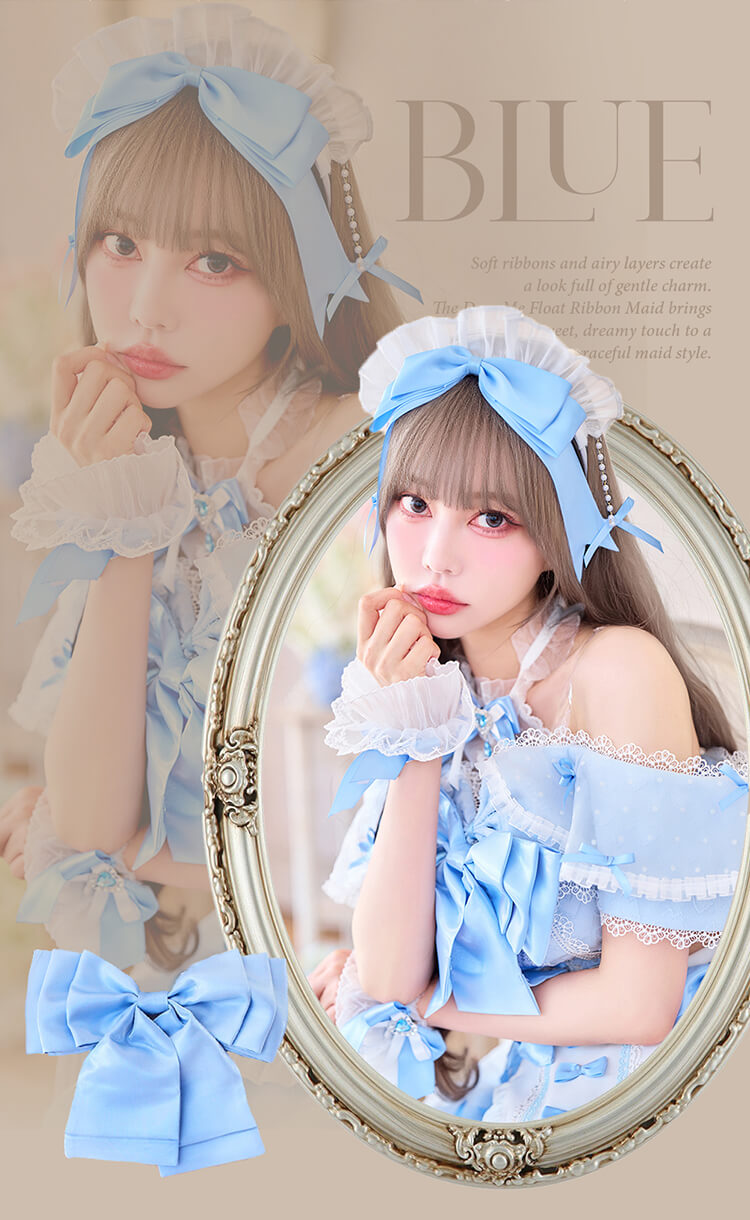 【予約-5月上旬頃より順次発送予定】【中村里砂着用】ディアミーフロートリボンメイド 《オリジナルコスプレ14点セット》【Malymoon/マリームーン】【CS26002】