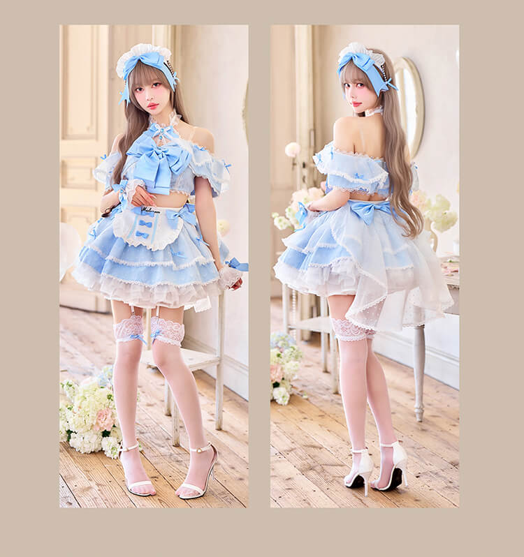 【予約-5月上旬頃より順次発送予定】【中村里砂着用】ディアミーフロートリボンメイド 《オリジナルコスプレ14点セット》【Malymoon/マリームーン】【CS26002】