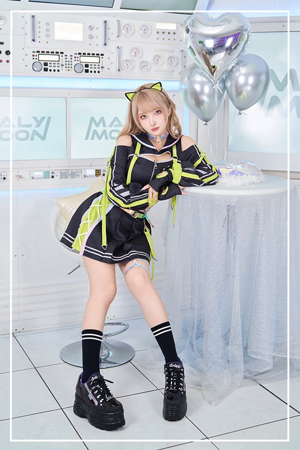 【即日発送】サイバーモードセーラーキャットセットアップ《ハロウィンコスプレ9点セット》【Malymoon/マリームーン】【9932】