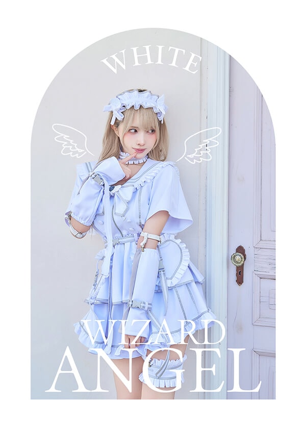 【即日発送】..天使界隈..魔法少女ドリーミーセーラー《ハロウィンコスプレ12点セット》【Malymoon/マリームーン】【9917-2】