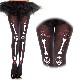 【ネコポス送料無料】ボーン＆スマイルスカルプリント ストッキング【37329】【WT】|ストッキング(stockings)|コスプレ小物