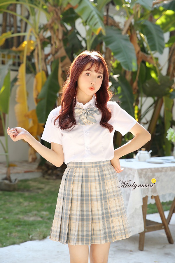 【即日発送】JK制服/チェック柄女子高生コスプレ《ハロウィンコスプレ3点セット》【Malymoon/マリームーン】【8223】