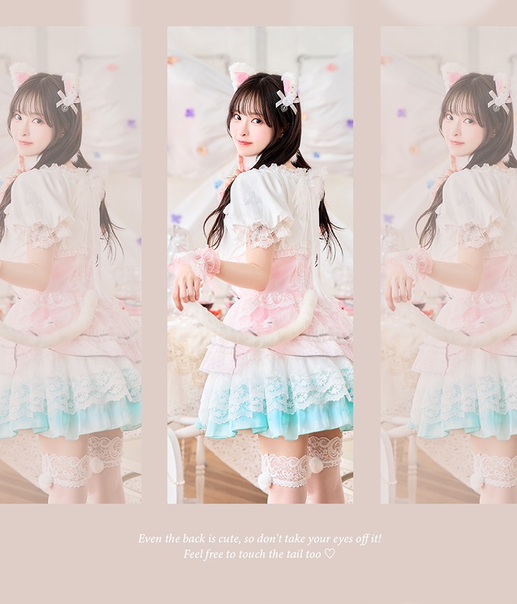 【即日発送】【沖縄コレクション着用】【藤咲凪着用】シャルロットレースセラフィムキャット《オリジナルコスプレ10点セット》【Malymoon/マリームーン】【CS-25-10370-2】【CS-25-10371-2】