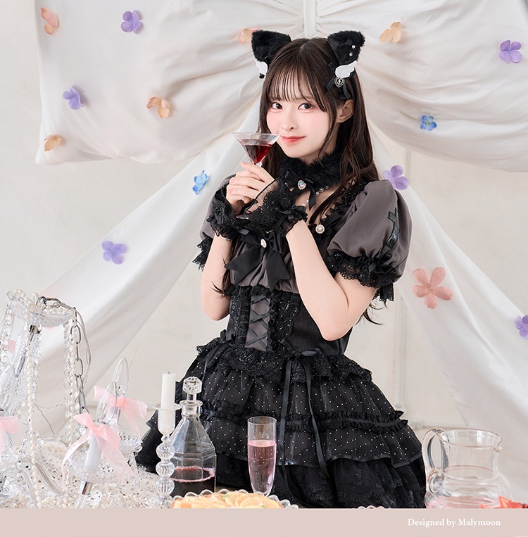 【即日発送】【沖縄コレクション着用】【藤咲凪着用】シャルロットレースセラフィムキャット《オリジナルコスプレ10点セット》【Malymoon/マリームーン】【CS-25-10370-2】【CS-25-10371-2】