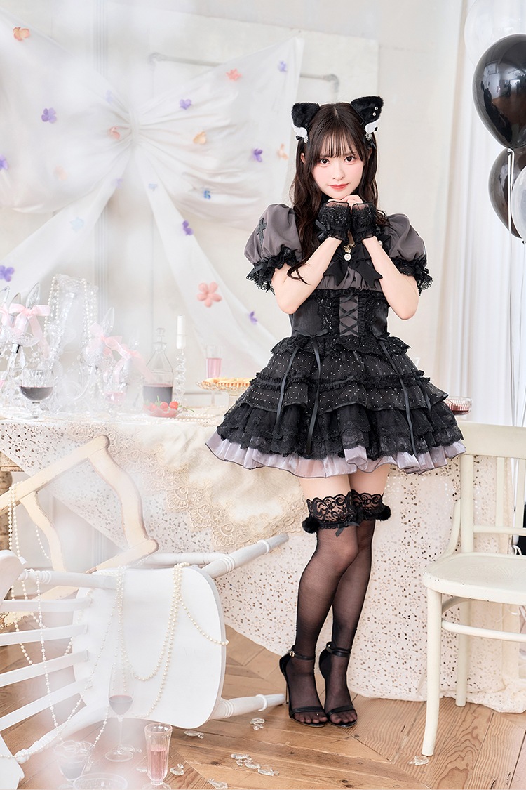 【即日発送】【沖縄コレクション着用】【藤咲凪着用】シャルロットレースセラフィムキャット《オリジナルコスプレ10点セット》【Malymoon/マリームーン】【CS-25-10370-2】【CS-25-10371-2】