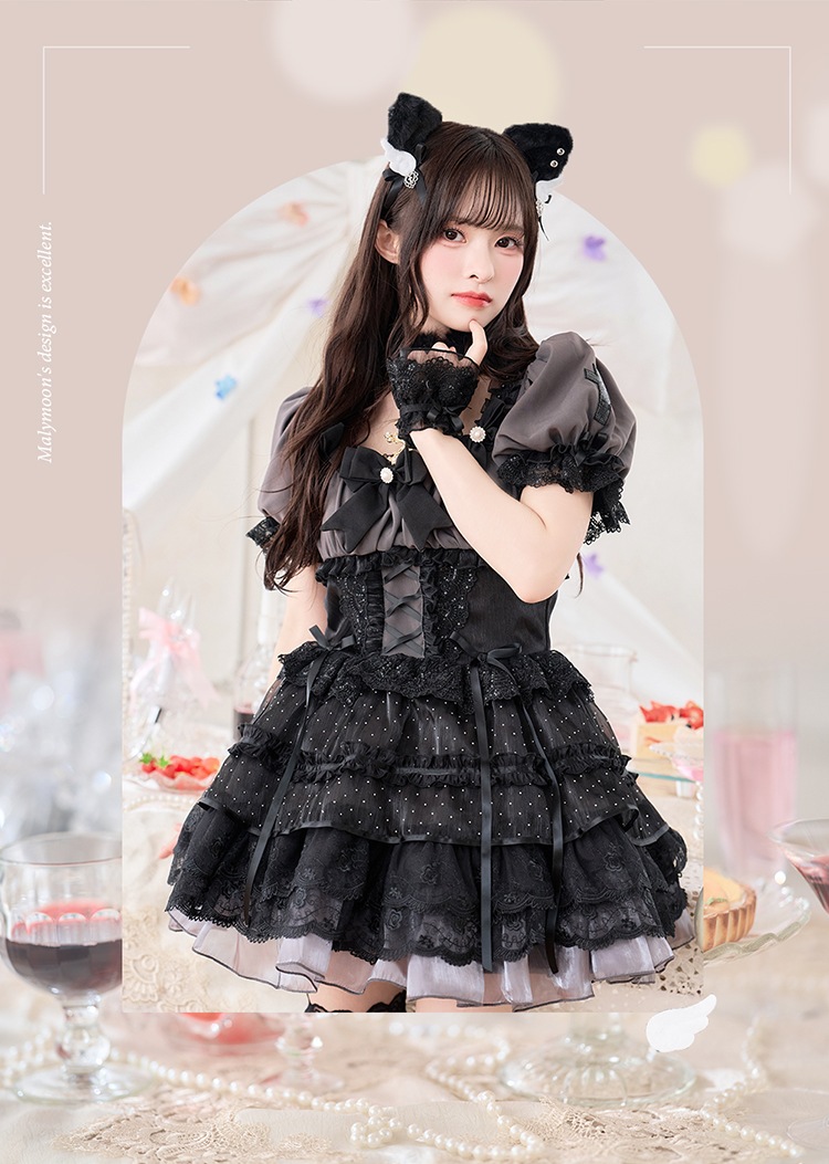 【即日発送】【沖縄コレクション着用】【藤咲凪着用】シャルロットレースセラフィムキャット《オリジナルコスプレ10点セット》【Malymoon/マリームーン】【CS-25-10370-2】【CS-25-10371-2】