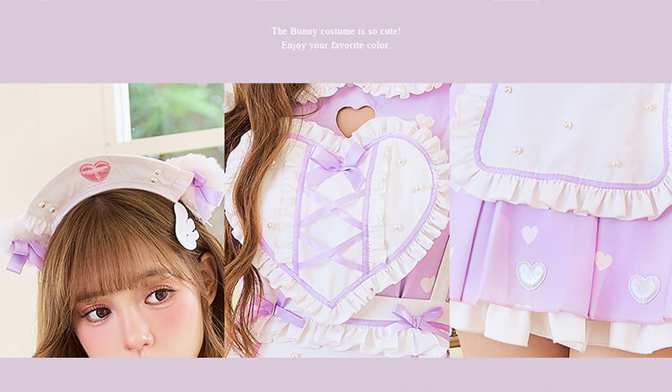 ピンクは予約】スプリンクルハートミャオメイド《オリジナルコスプレ9