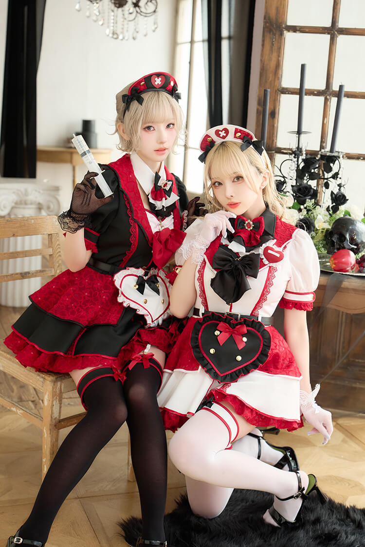 【即日発送】ラブポイズンテーラーナース《ハロウィンコスプレ13点セット》【Malymoon/マリームーン】【CS25232】