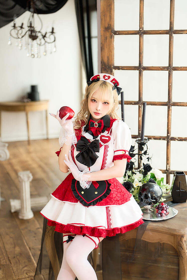 即日発送】ラブポイズンテーラーナース《ハロウィンコスプレ13点セット