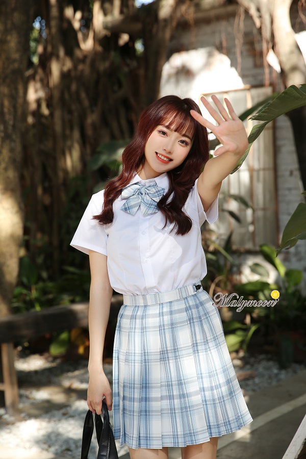 【即日発送】JK制服/チェック柄女子高生コスプレ《ハロウィンコスプレ3点セット》【Malymoon/マリームーン】【8233】