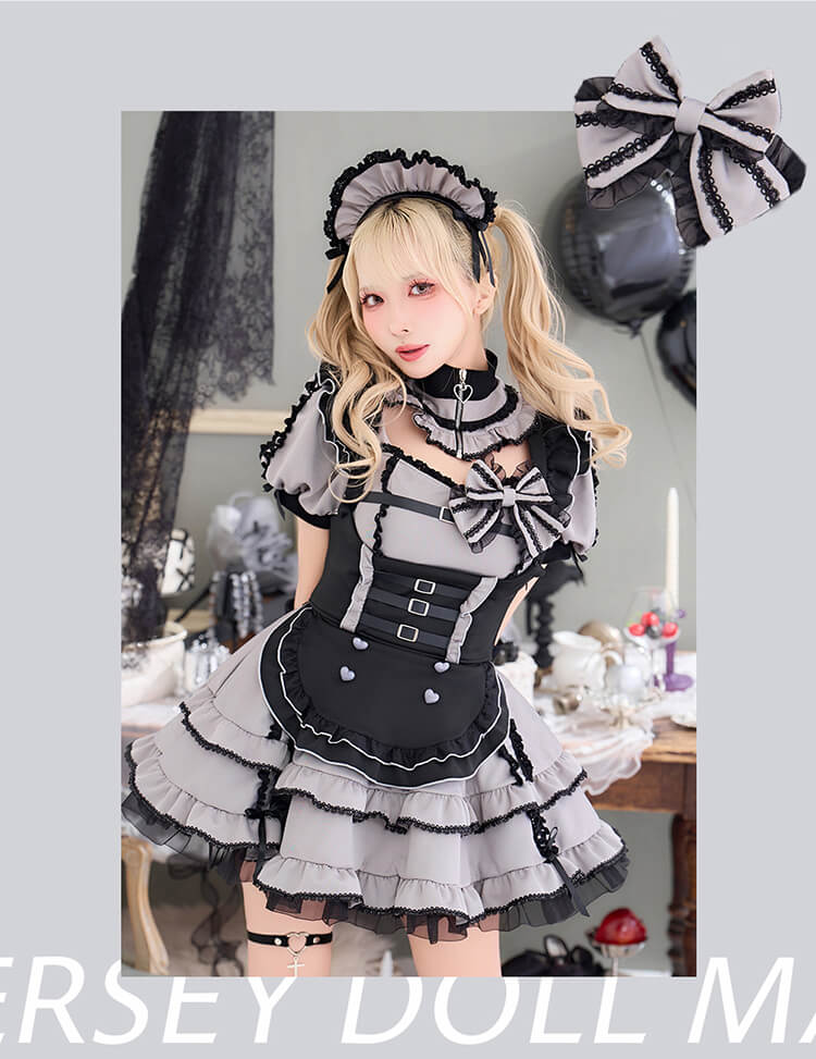 予約-9月中旬頃より順次発送予定】フリルジャージドールメイド