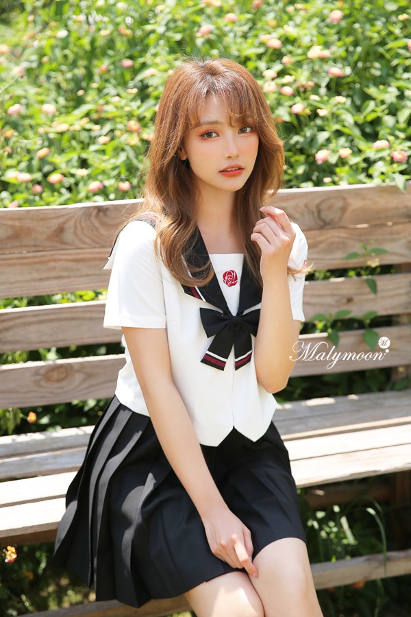 JK制服/セーラー服女子高生コスプレ《ハロウィンコスプレ3点セット》【Malymoon/マリームーン】【8814】