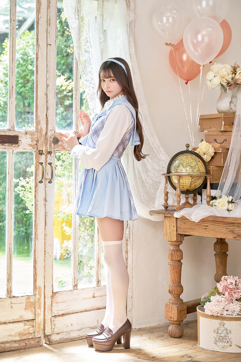 【即日発送】クラシカルダブルリボンセーラー《ハロウィンコスプレ5点セット》【Malymoon/マリームーン】【s9936-2】
