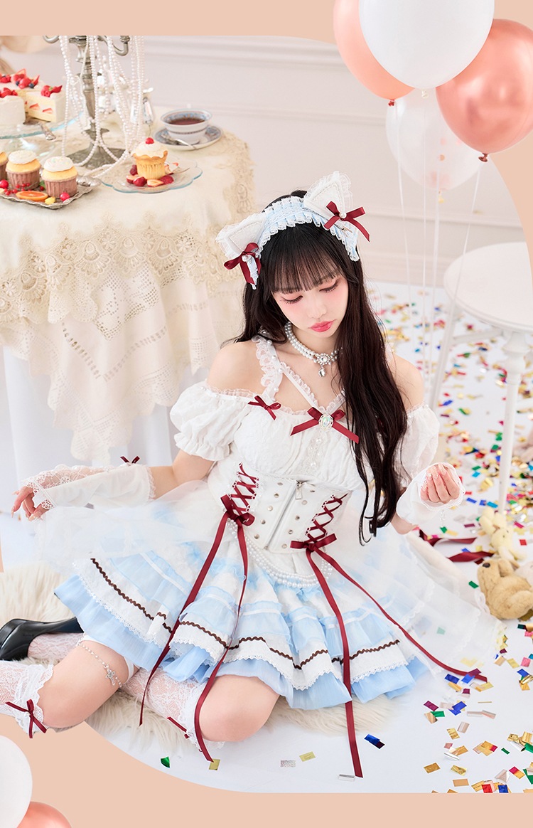 【即日発送】【沖縄コレクション着用】【中村里砂着用】バロックジュエルプリンセスキャット《オリジナルコスプレ9点セット》【Malymoon/マリームーン】【CS25008-2】