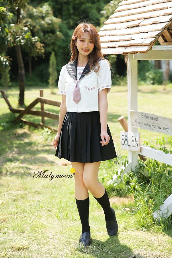 【odr】JK制服/セーラー服女子高生コスプレ《ハロウィンコスプレ3点セット》【Malymoon/マリームーン】【odr8815】