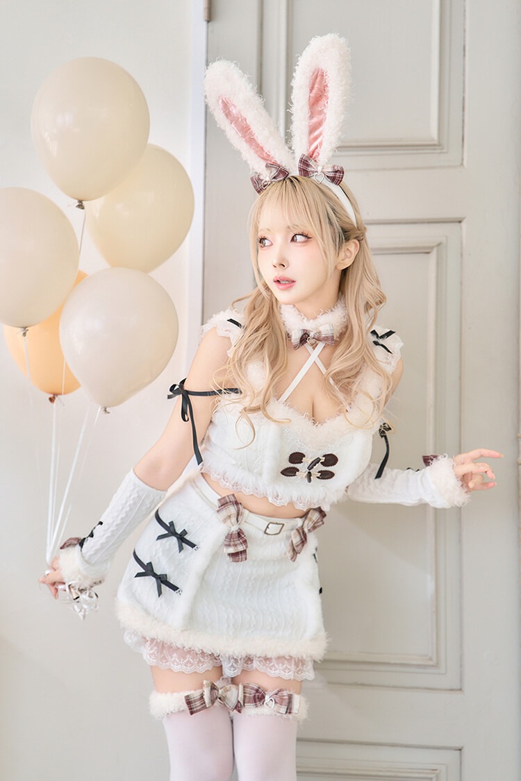 【即日発送】メルトニットバニーファーセットアップ《オリジナルコスプレ9点セット》【Malymoon/マリームーン】【CS25005】