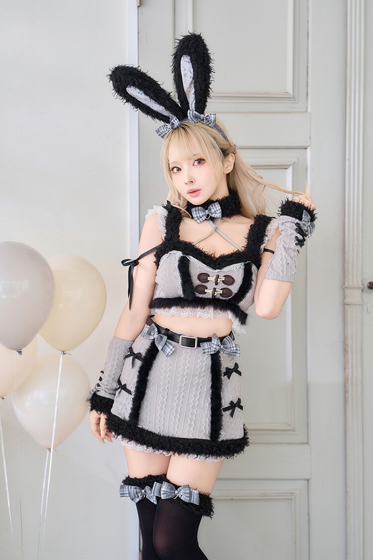 マリームーン　ニットバニー　コスプレ 即日発送】メルトニットバニーファーセットアップ《オリジナルコスプレ
