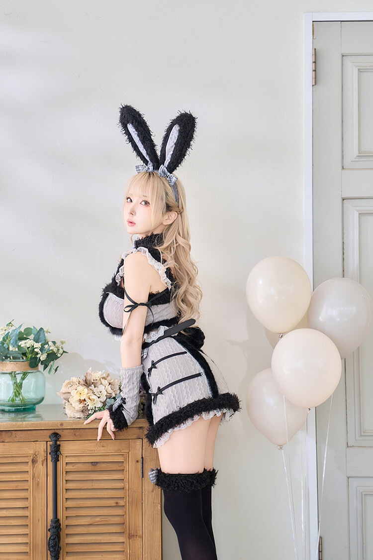【即日発送】メルトニットバニーファーセットアップ《オリジナルコスプレ9点セット》【Malymoon/マリームーン】【CS25005】