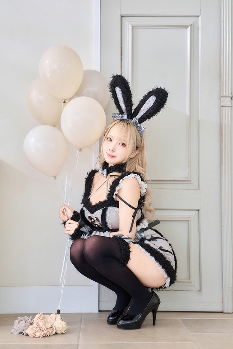 【即日発送】メルトニットバニーファーセットアップ《オリジナルコスプレ9点セット》【Malymoon/マリームーン】【CS25005】