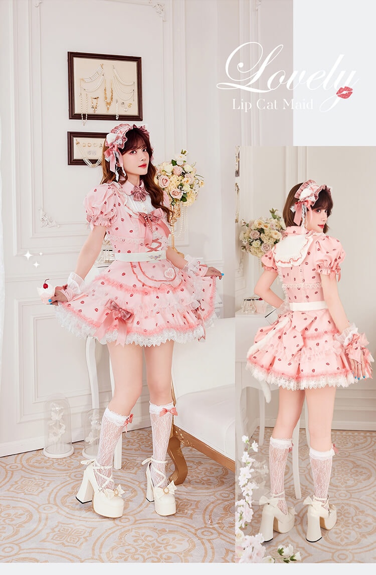 【予約-7月下旬より順次発送予定】【札幌コレクション着用】ラブリップキャットメイド《ハロウィンコスプレ11点セット》【Malymoon/マリームーン】【CS26058】