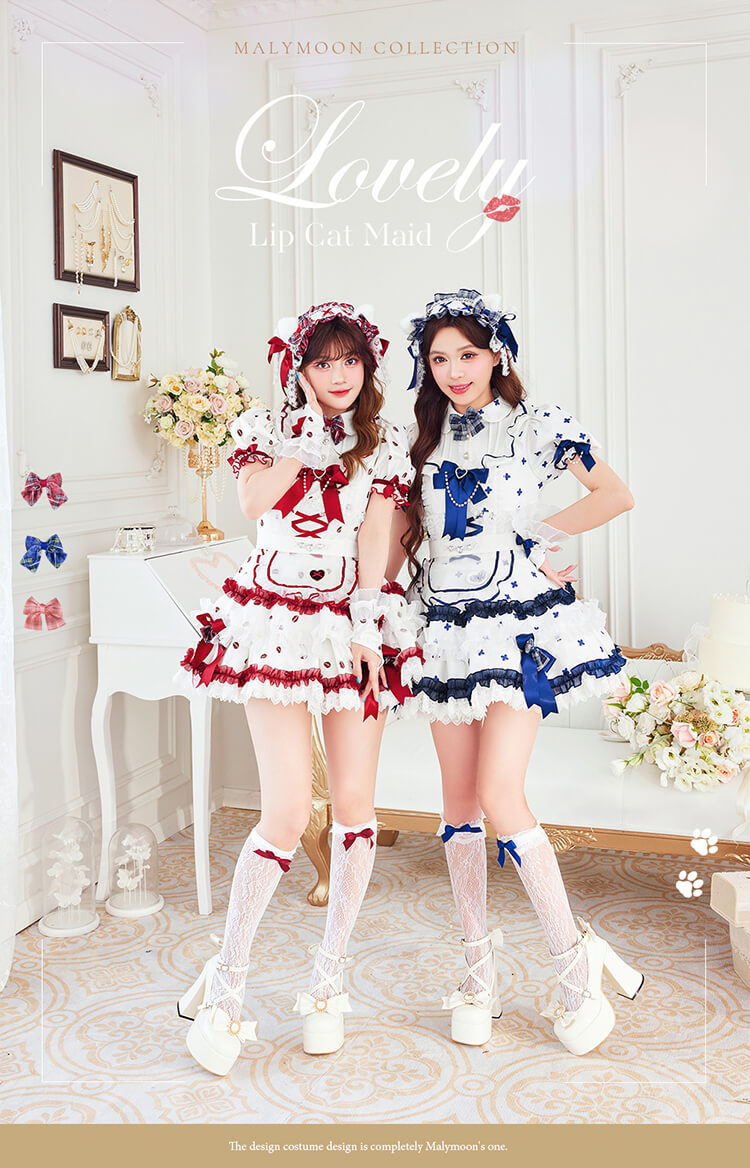 【予約-7月下旬より順次発送予定】【札幌コレクション着用】ラブリップキャットメイド《ハロウィンコスプレ11点セット》【Malymoon/マリームーン】【CS26058】