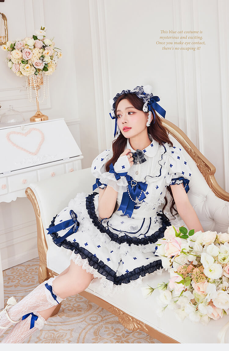 【予約-7月下旬より順次発送予定】【札幌コレクション着用】ラブリップキャットメイド《ハロウィンコスプレ11点セット》【Malymoon/マリームーン】【CS26058】