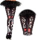 【ネコポス送料無料】ボーン＆ハートプリント ストッキング コスプレ【37324】【WT】|ストッキング(stockings)|コスプレ小物