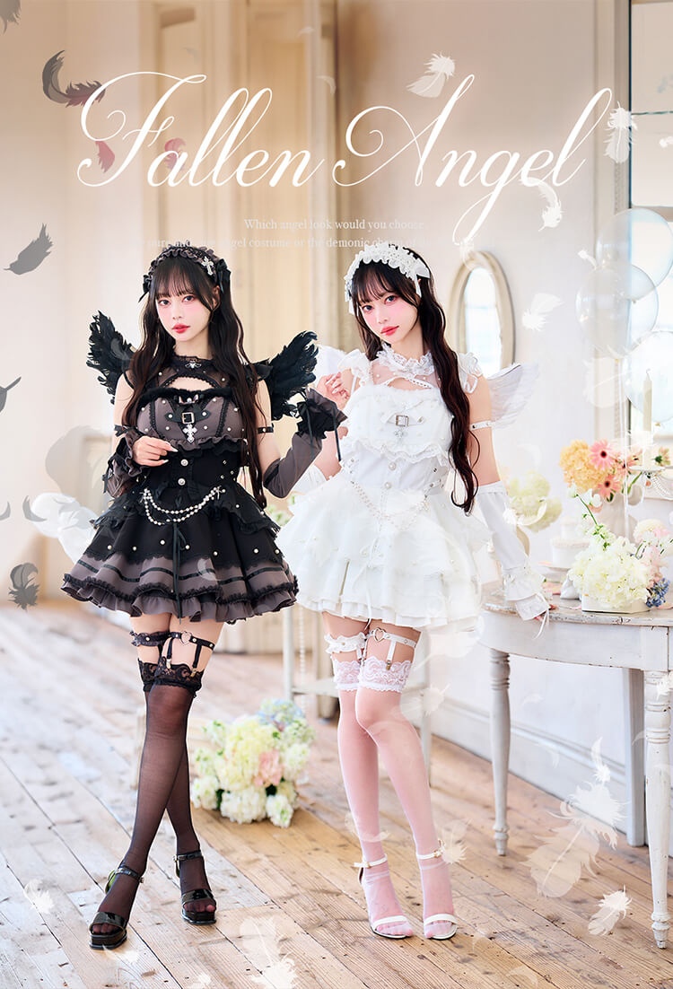 【予約-6月下旬頃より順次発送予定】【中村里砂着用】デュアルフェザーエンジェル  《オリジナルコスプレ9点セット》【Malymoon/マリームーン】【CS26036】