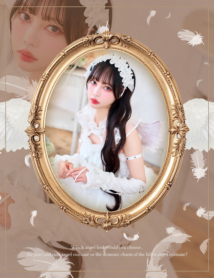 【予約-6月下旬頃より順次発送予定】【中村里砂着用】デュアルフェザーエンジェル  《オリジナルコスプレ9点セット》【Malymoon/マリームーン】【CS26036】