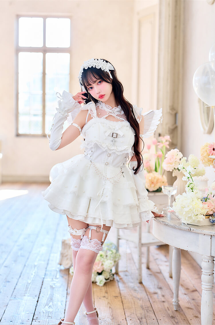 【予約-6月下旬頃より順次発送予定】【中村里砂着用】デュアルフェザーエンジェル  《オリジナルコスプレ9点セット》【Malymoon/マリームーン】【CS26036】