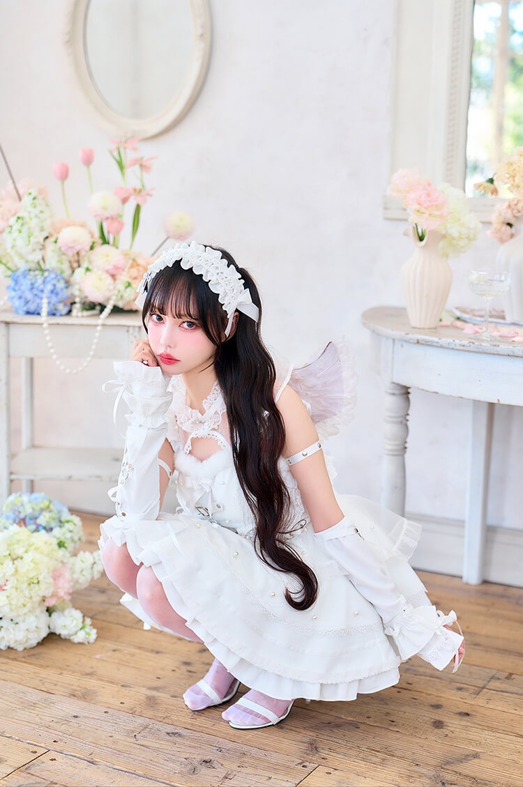 【予約-6月下旬頃より順次発送予定】【中村里砂着用】デュアルフェザーエンジェル  《オリジナルコスプレ9点セット》【Malymoon/マリームーン】【CS26036】