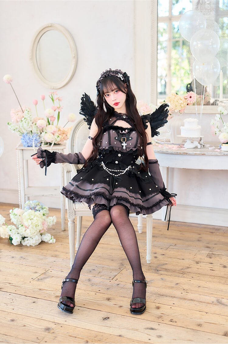 【予約-6月下旬頃より順次発送予定】【中村里砂着用】デュアルフェザーエンジェル  《オリジナルコスプレ9点セット》【Malymoon/マリームーン】【CS26036】