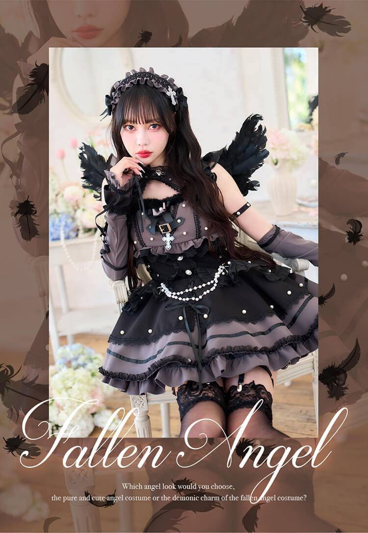 【予約-6月下旬頃より順次発送予定】【中村里砂着用】デュアルフェザーエンジェル  《オリジナルコスプレ9点セット》【Malymoon/マリームーン】【CS26036】