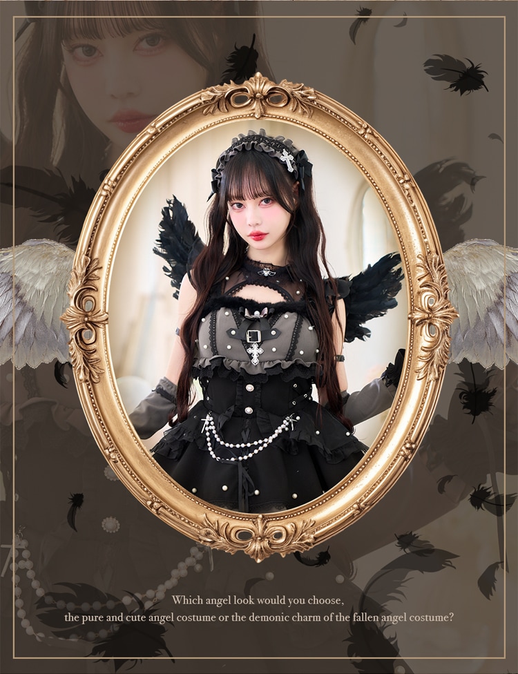 【予約】【中村里砂着用】デュアルフェザーエンジェル  《オリジナルコスプレ10点セット》【Malymoon/マリームーン】【CS26036】