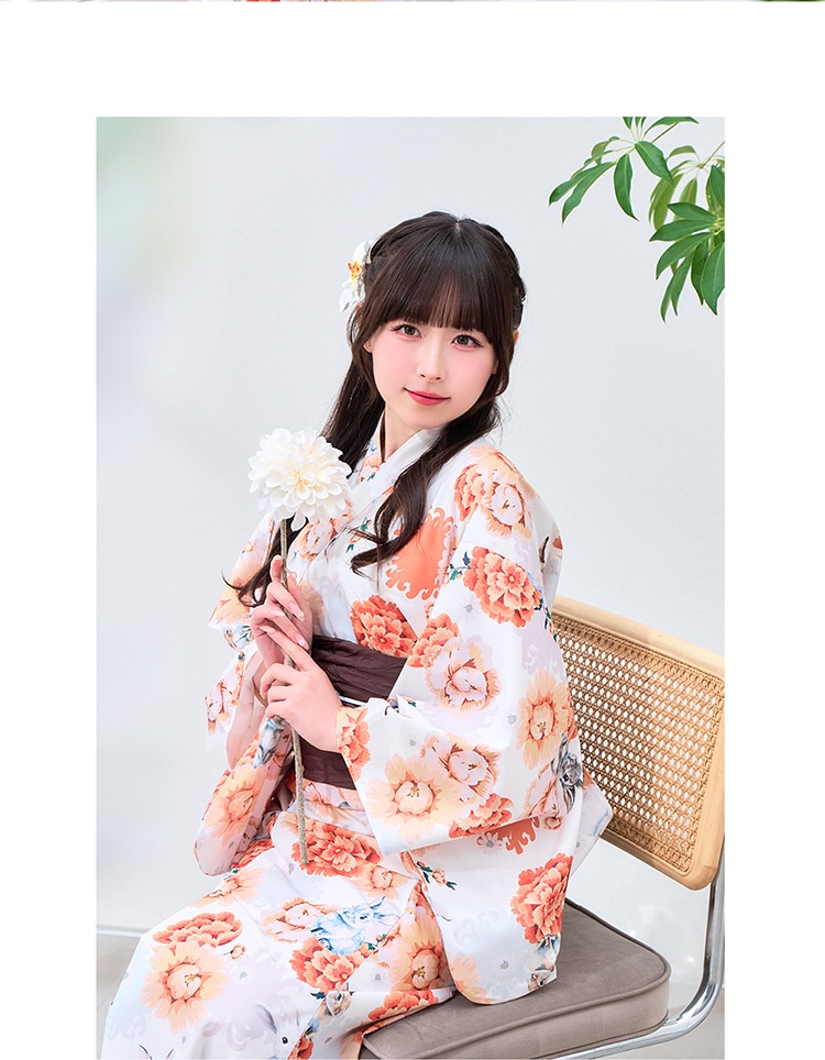 【予約-6月中旬頃より順次発送予定】【きゅるりんってしてみて着用】ガーリーフラワーデザイン2way浴衣《浴衣4点セット》【Malymoon/マリームーン】【YK2510319】【YK2510322】【YK2510323】【YK2510320】
