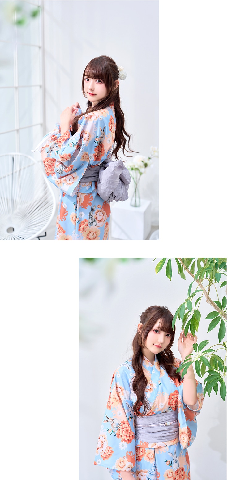 【予約-6月中旬頃より順次発送予定】【きゅるりんってしてみて着用】ガーリーフラワーデザイン2way浴衣《浴衣4点セット》【Malymoon/マリームーン】【YK2510319】【YK2510322】【YK2510323】【YK2510320】