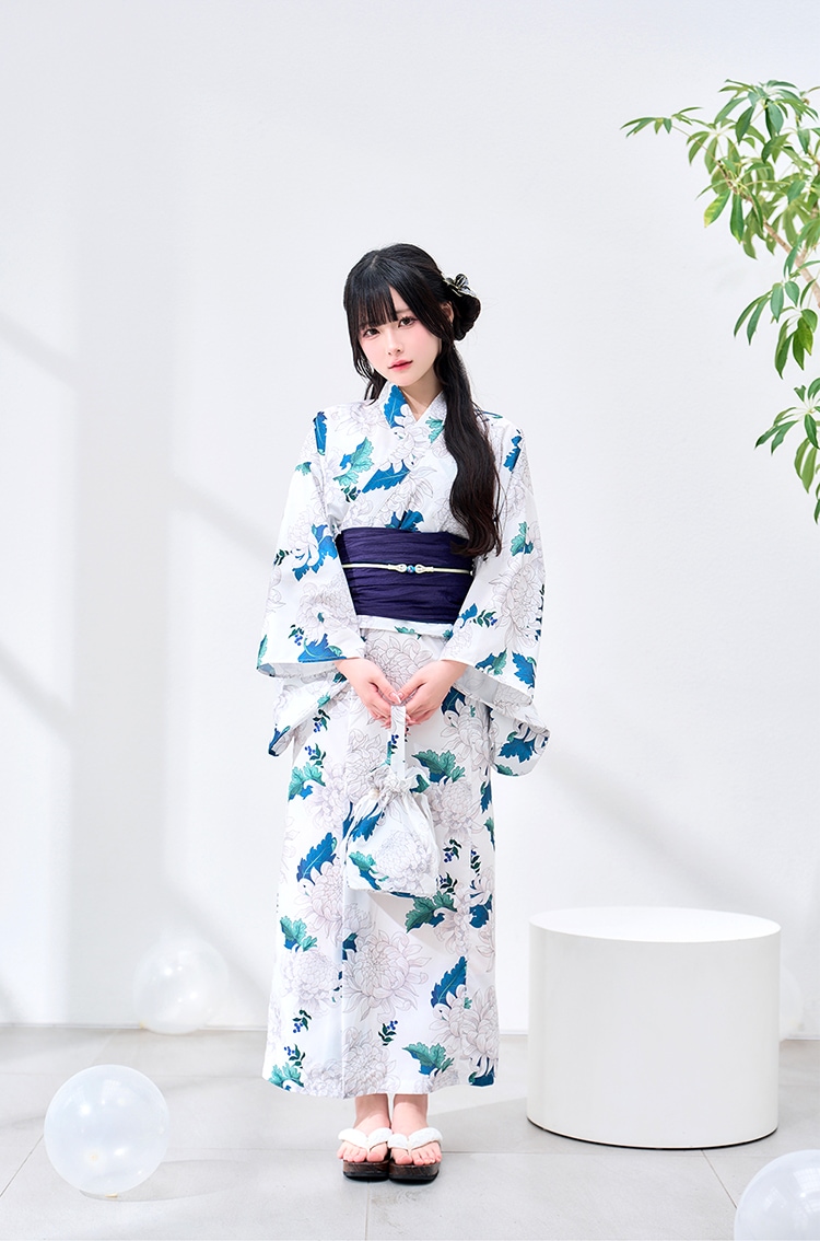 【予約-6月中旬頃より順次発送予定】【きゅるりんってしてみて着用】ガーリーフラワーデザイン2way浴衣《浴衣4点セット》【Malymoon/マリームーン】【YK2510319】【YK2510322】【YK2510323】【YK2510320】