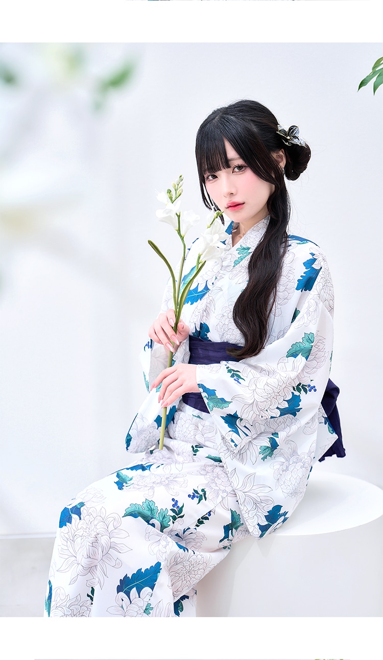 【予約-6月中旬頃より順次発送予定】【きゅるりんってしてみて着用】ガーリーフラワーデザイン2way浴衣《浴衣4点セット》【Malymoon/マリームーン】【YK2510319】【YK2510322】【YK2510323】【YK2510320】