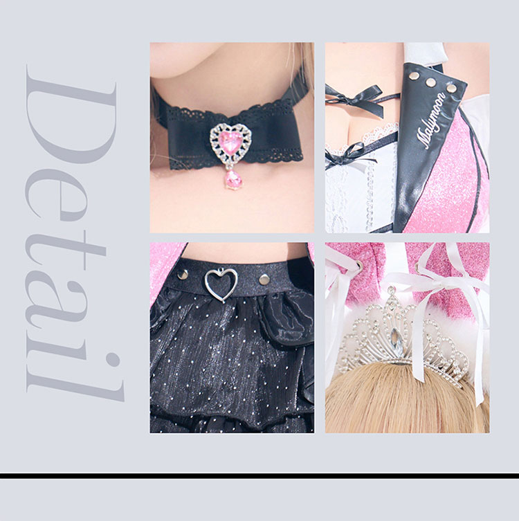 即日発送】ピンクグリッターバニードレス《オリジナルコスプレ11点